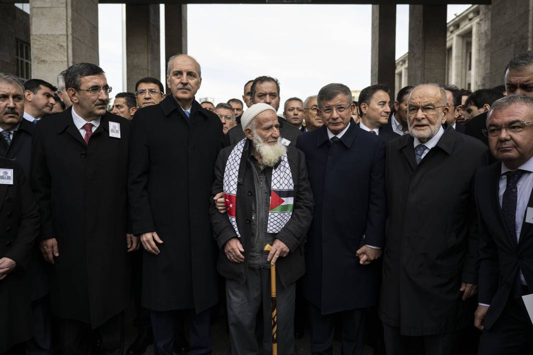 Hasan Bitmez için Meclis'te cenaze töreni. Babası Filistin atkısıyla uğurladı - Resim: 4